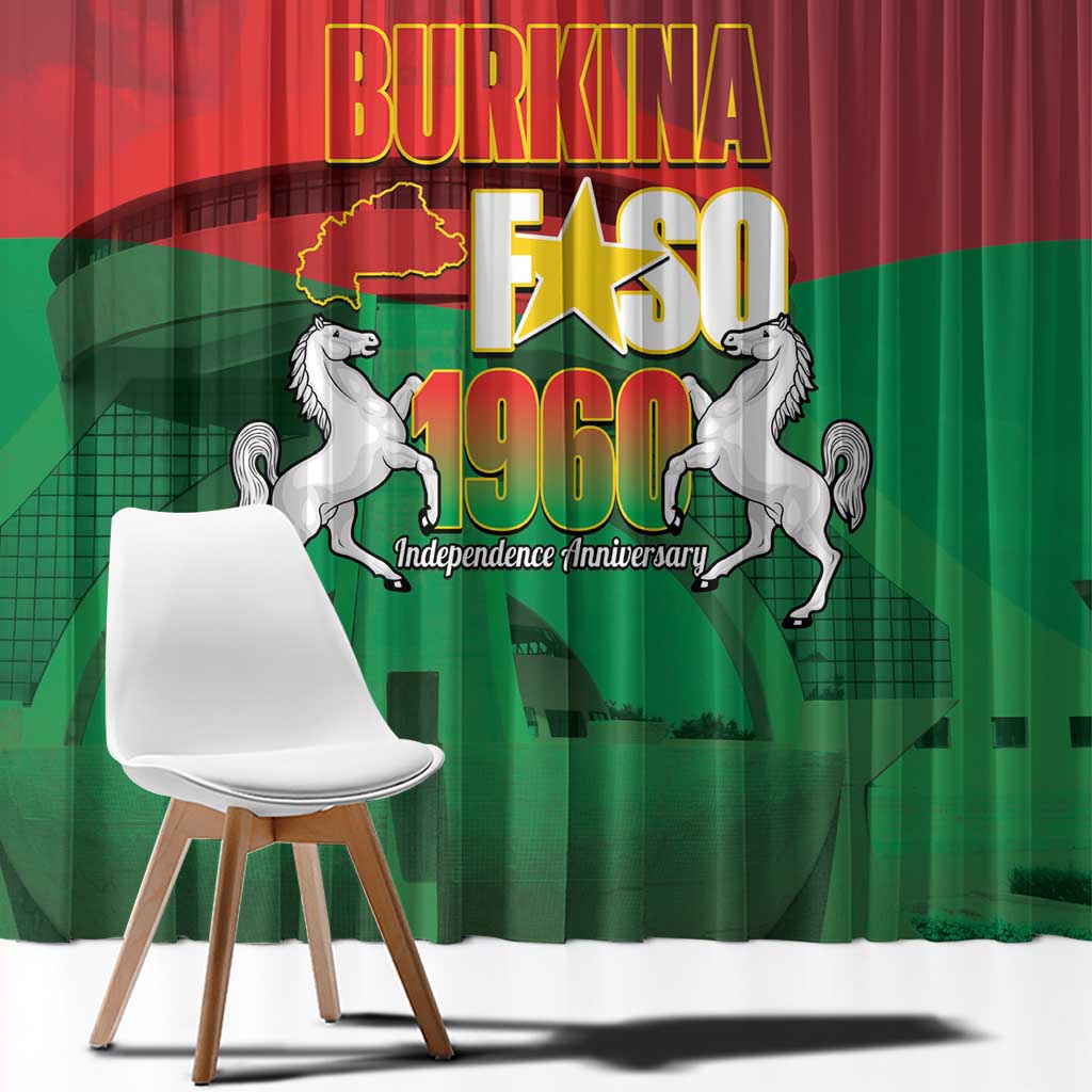 Burkina Faso Independence Day Window Curtain National Heroes Monument Proud