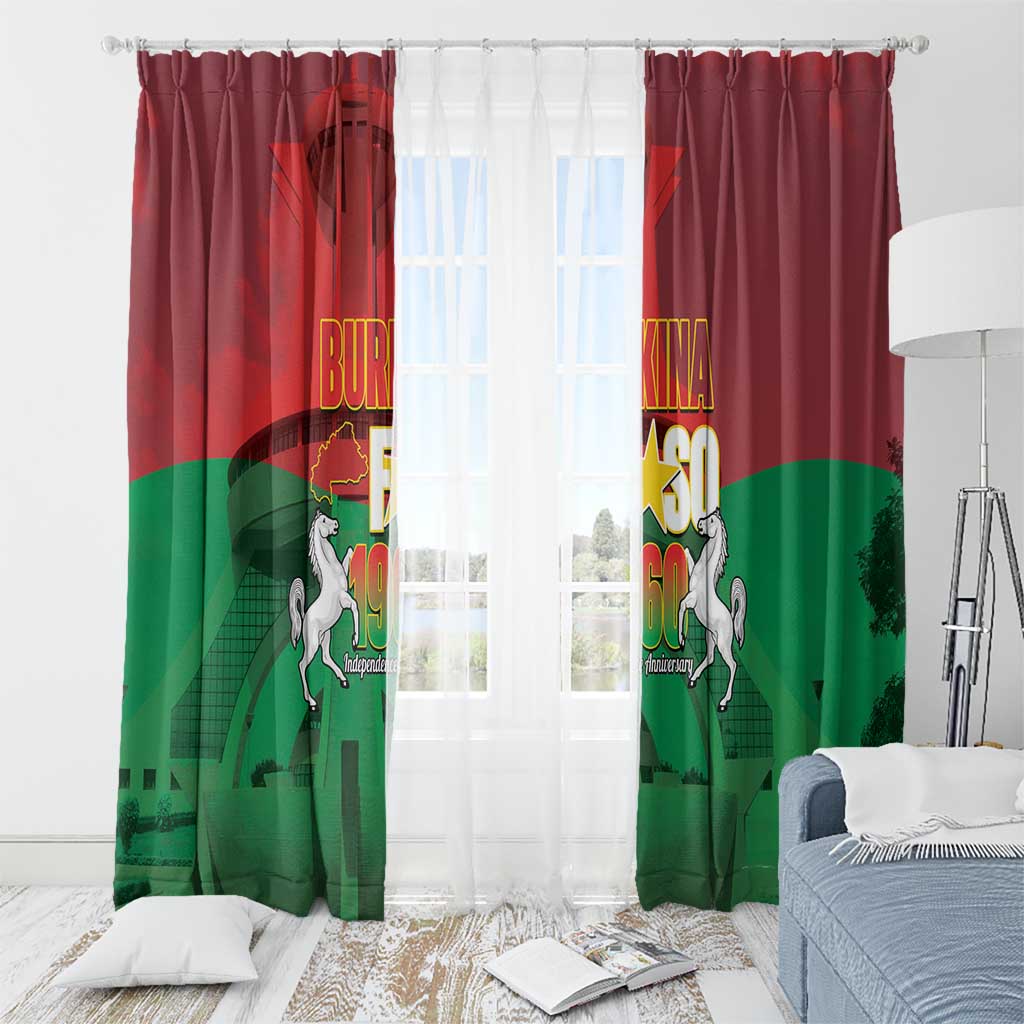 Burkina Faso Independence Day Window Curtain National Heroes Monument Proud