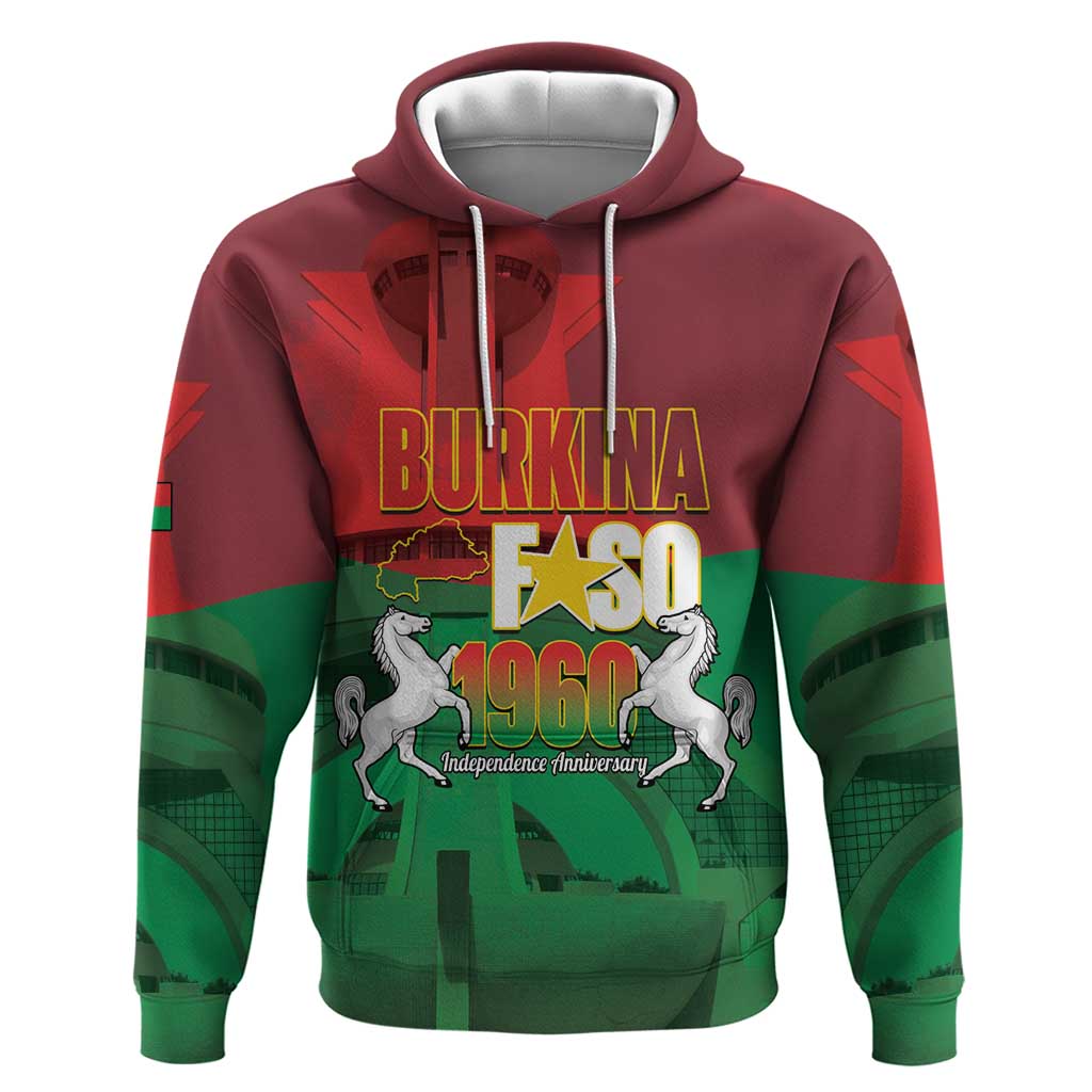 Burkina Faso Independence Day Zip Hoodie National Heroes Monument Proud