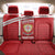 Custom Sardinia Football Back Car Seat Cover Forza Sa Natzionale Sardegna Pattern