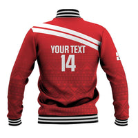 Custom Sardinia Football Baseball Jacket Forza Sa Natzionale Sardegna Pattern