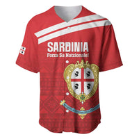Custom Sardinia Football Baseball Jersey Forza Sa Natzionale Sardegna Pattern