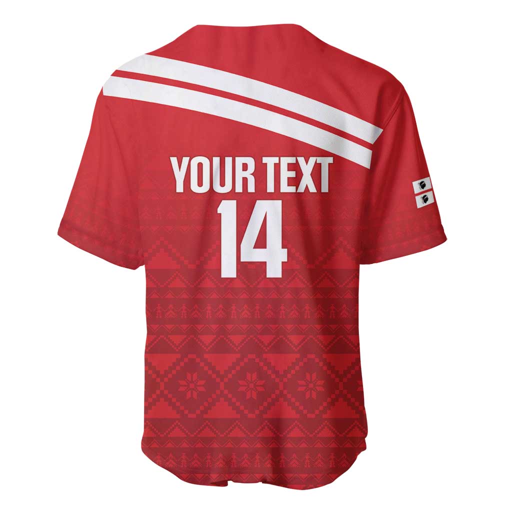 Custom Sardinia Football Baseball Jersey Forza Sa Natzionale Sardegna Pattern
