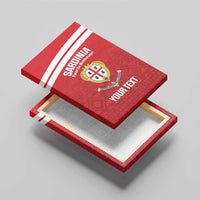 Custom Sardinia Football Canvas Wall Art Forza Sa Natzionale Sardegna Pattern