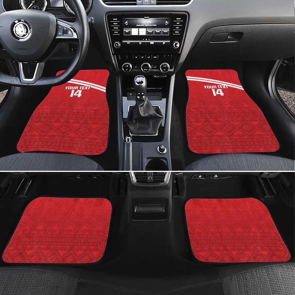 Custom Sardinia Football Car Mats Forza Sa Natzionale Sardegna Pattern