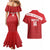 Custom Sardinia Football Couples Matching Mermaid Dress and Hawaiian Shirt Forza Sa Natzionale Sardegna Pattern