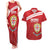 Custom Sardinia Football Couples Matching Tank Maxi Dress and Hawaiian Shirt Forza Sa Natzionale Sardegna Pattern