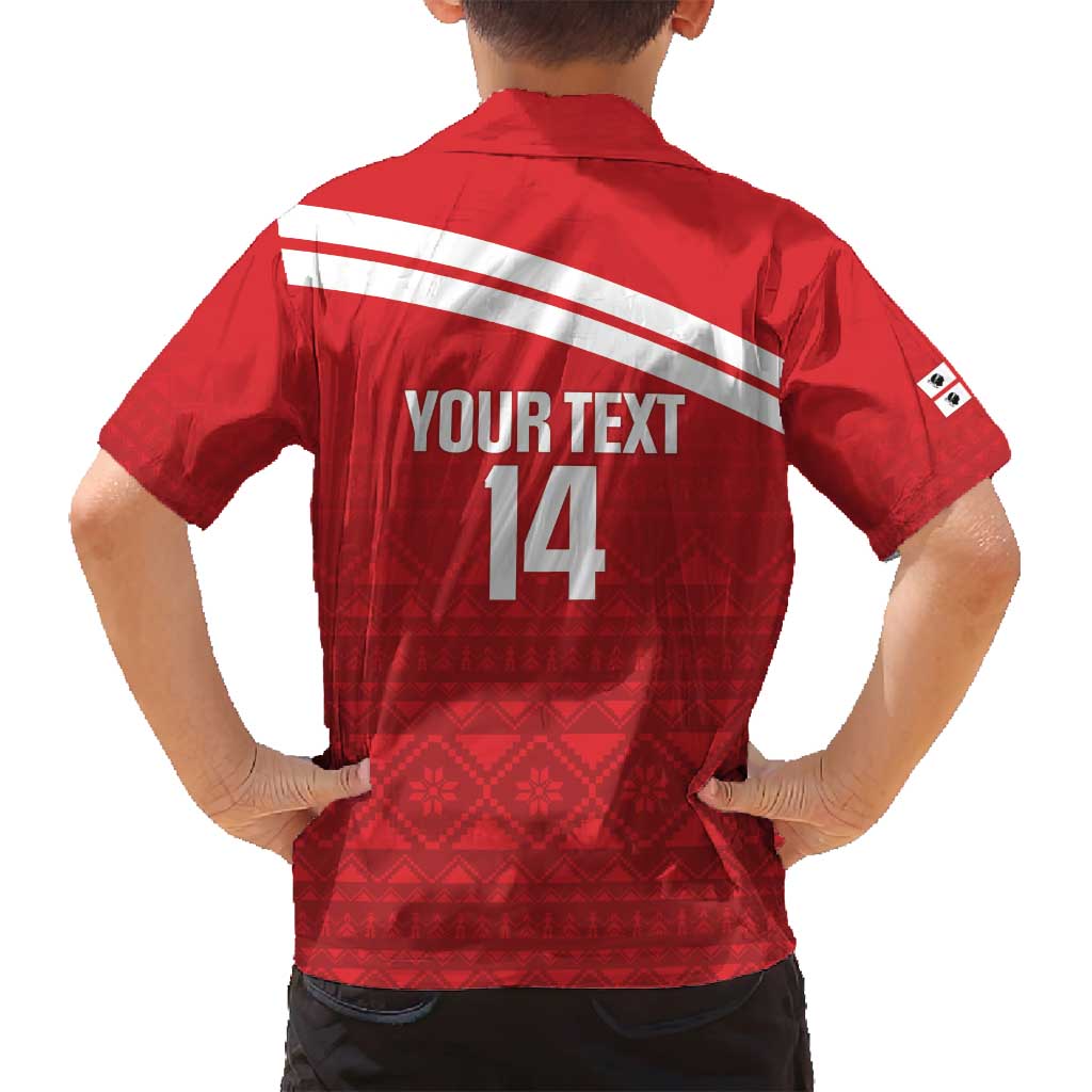 Custom Sardinia Football Family Matching Long Sleeve Bodycon Dress and Hawaiian Shirt Forza Sa Natzionale Sardegna Pattern