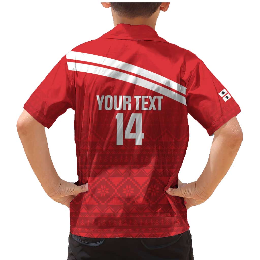 Custom Sardinia Football Family Matching Mermaid Dress and Hawaiian Shirt Forza Sa Natzionale Sardegna Pattern