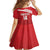 Custom Sardinia Football Family Matching Off The Shoulder Long Sleeve Dress and Hawaiian Shirt Forza Sa Natzionale Sardegna Pattern