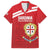 Custom Sardinia Football Family Matching Off The Shoulder Long Sleeve Dress and Hawaiian Shirt Forza Sa Natzionale Sardegna Pattern