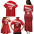 Custom Sardinia Football Family Matching Puletasi and Hawaiian Shirt Forza Sa Natzionale Sardegna Pattern