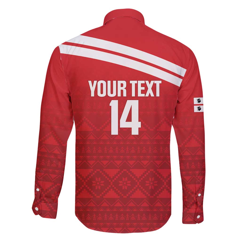 Custom Sardinia Football Family Matching Puletasi and Hawaiian Shirt Forza Sa Natzionale Sardegna Pattern