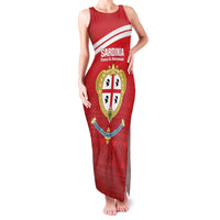 Custom Sardinia Football Family Matching Tank Maxi Dress and Hawaiian Shirt Forza Sa Natzionale Sardegna Pattern