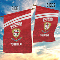 Custom Sardinia Football Garden Flag Forza Sa Natzionale Sardegna Pattern