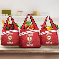 Custom Sardinia Football Grocery Bag Forza Sa Natzionale Sardegna Pattern