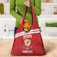 Custom Sardinia Football Grocery Bag Forza Sa Natzionale Sardegna Pattern