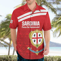 Custom Sardinia Football Hawaiian Shirt Forza Sa Natzionale Sardegna Pattern