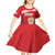 Custom Sardinia Football Kid Short Sleeve Dress Forza Sa Natzionale Sardegna Pattern
