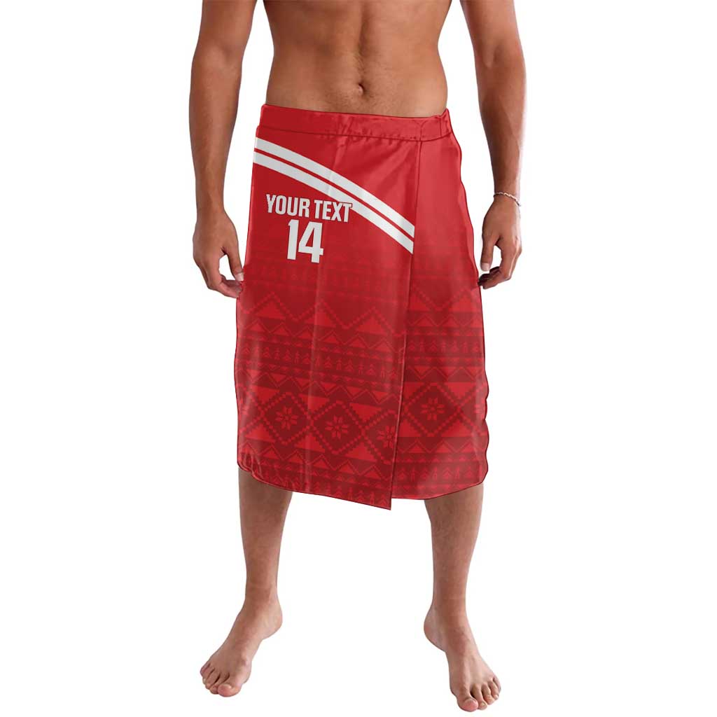 Custom Sardinia Football Lavalava Forza Sa Natzionale Sardegna Pattern