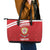Custom Sardinia Football Leather Tote Bag Forza Sa Natzionale Sardegna Pattern