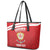 Custom Sardinia Football Leather Tote Bag Forza Sa Natzionale Sardegna Pattern