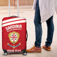 Custom Sardinia Football Luggage Cover Forza Sa Natzionale Sardegna Pattern