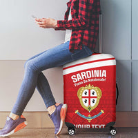 Custom Sardinia Football Luggage Cover Forza Sa Natzionale Sardegna Pattern