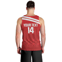 Custom Sardinia Football Men Tank Top Forza Sa Natzionale Sardegna Pattern