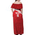 Custom Sardinia Football Off Shoulder Maxi Dress Forza Sa Natzionale Sardegna Pattern