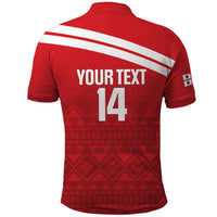 Custom Sardinia Football Polo Shirt Forza Sa Natzionale Sardegna Pattern