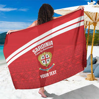 Custom Sardinia Football Sarong Forza Sa Natzionale Sardegna Pattern
