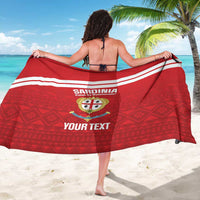 Custom Sardinia Football Sarong Forza Sa Natzionale Sardegna Pattern