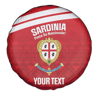 Custom Sardinia Football Spare Tire Cover Forza Sa Natzionale Sardegna Pattern