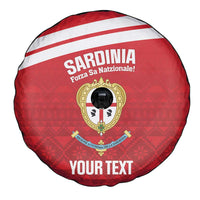 Custom Sardinia Football Spare Tire Cover Forza Sa Natzionale Sardegna Pattern