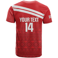 Custom Sardinia Football T Shirt Forza Sa Natzionale Sardegna Pattern