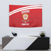 Custom Sardinia Football Tapestry Forza Sa Natzionale Sardegna Pattern
