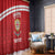 Custom Sardinia Football Window Curtain Forza Sa Natzionale Sardegna Pattern
