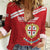Custom Sardinia Football Women Casual Shirt Forza Sa Natzionale Sardegna Pattern