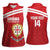 Custom Sardinia Football Women Sleeveless Polo Shirt Forza Sa Natzionale Sardegna Pattern