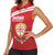 Custom Sardinia Football Women Sleeveless Polo Shirt Forza Sa Natzionale Sardegna Pattern