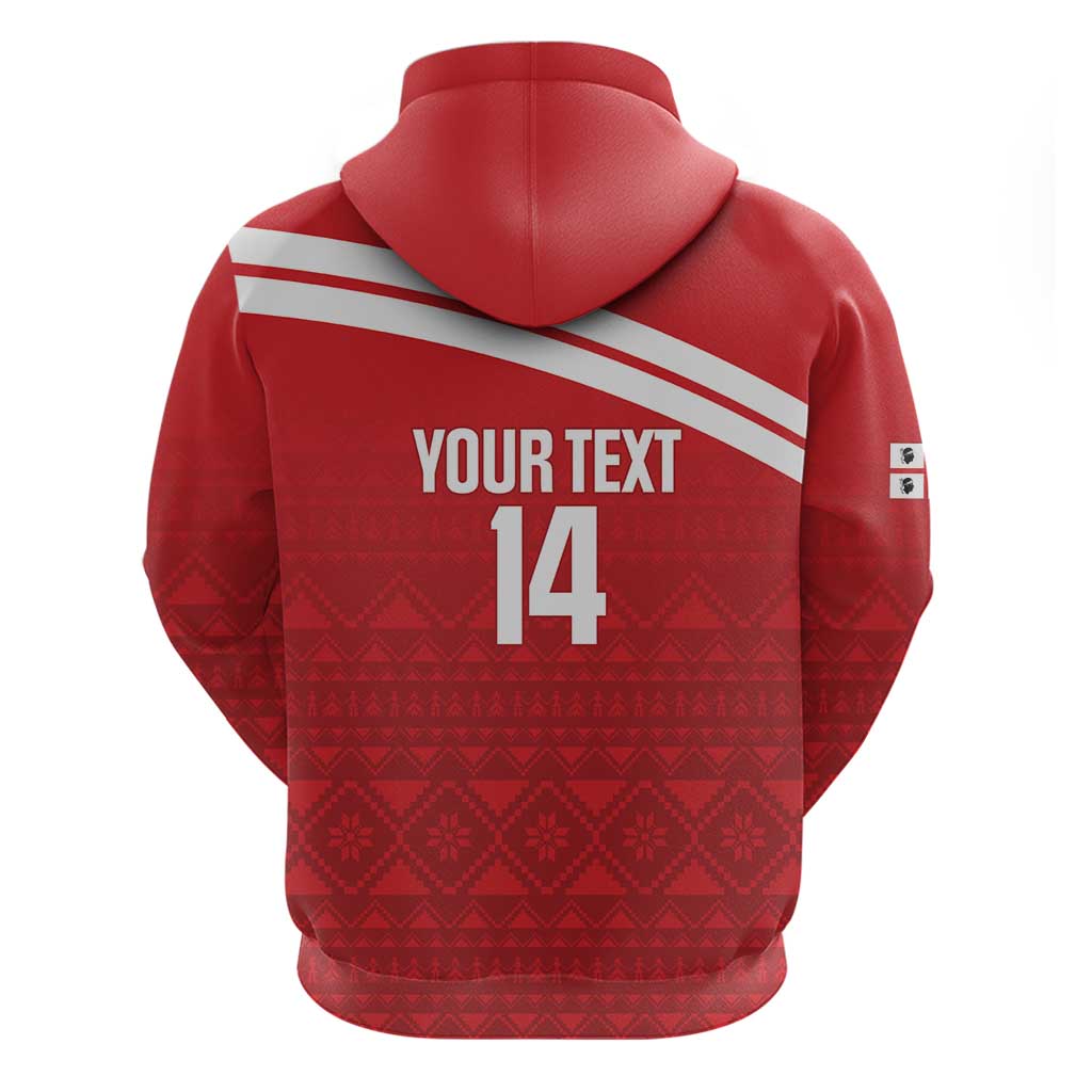 Custom Sardinia Football Zip Hoodie Forza Sa Natzionale Sardegna Pattern