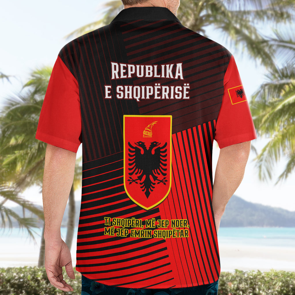 Albania Hawaiian Shirt Coat Of Arms Dynamic Style - Wonder Print Shop