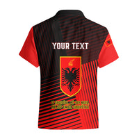 Personalised Albania Hawaiian Shirt Coat Of Arms Dynamic Style - Wonder Print Shop