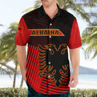 Personalised Albania Hawaiian Shirt Coat Of Arms Dynamic Style - Wonder Print Shop