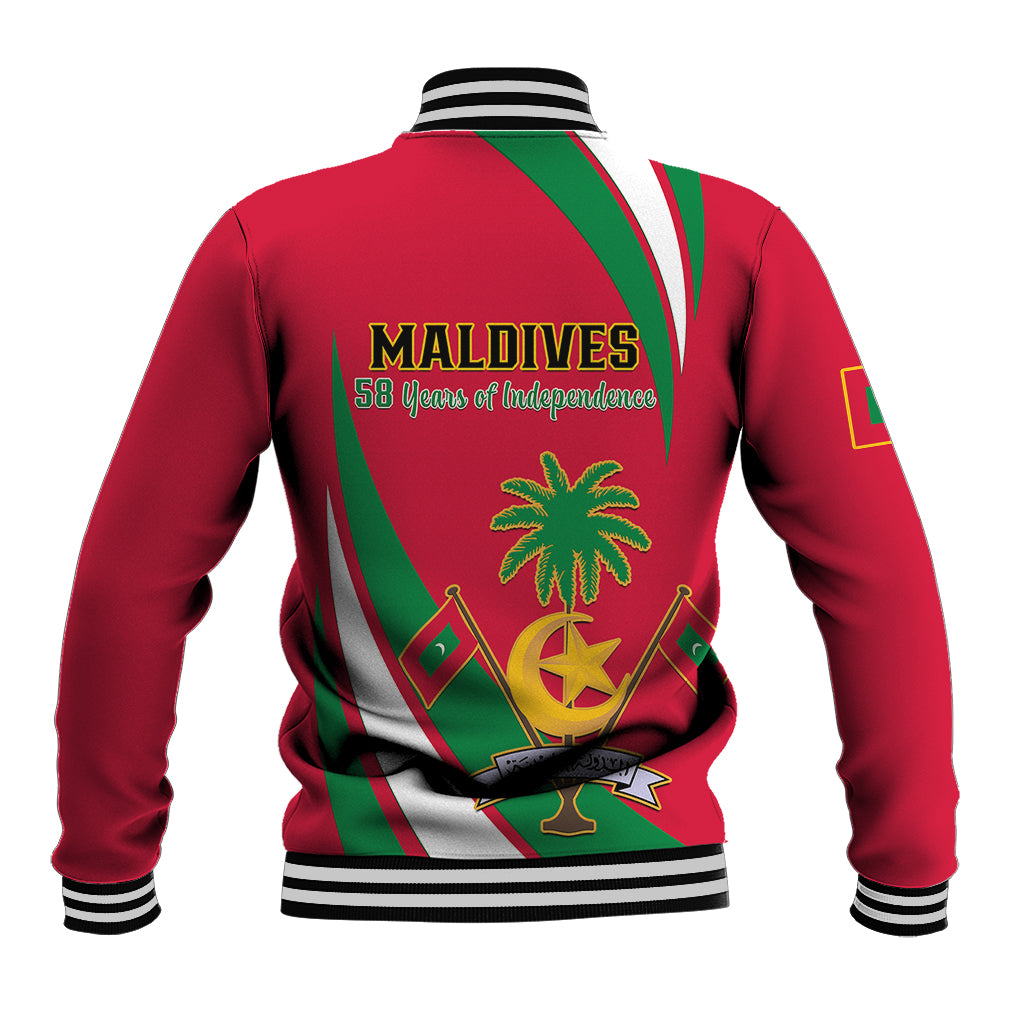Maldives Independence Day Baseball Jacket Happy 58th Anniversary - Wonder Print Shop