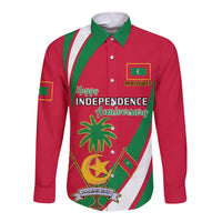 Maldives Independence Day Long Sleeve Button Shirt Happy 58th Anniversary - Wonder Print Shop