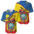 Personalized Ecuador Independence Day Baseball Jersey Coat Of Arms Grunge Style - Wonder Print Shop