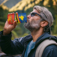 Personalized Ecuador Independence Day 4 in 1 Can Cooler Tumbler Coat Of Arms Grunge Style - Wonder Print Shop