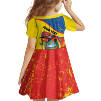 Personalized Ecuador Independence Day Family Matching Off Shoulder Maxi Dress and Hawaiian Shirt Coat Of Arms Grunge Style - Wonder Print Shop